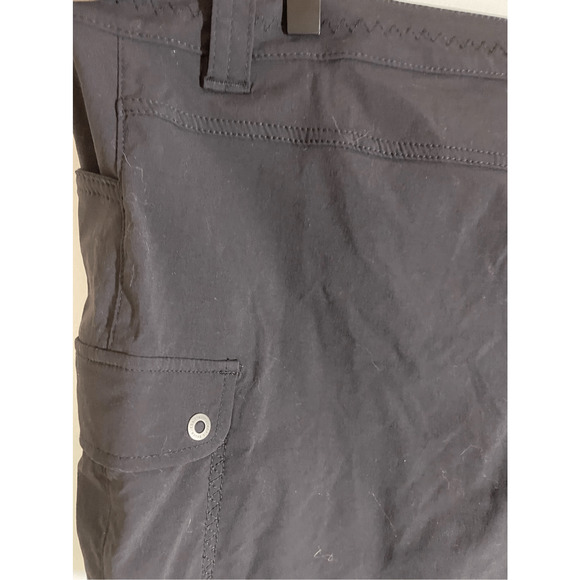 NWT Eddie Bauer Women's 12 T Gorpcore Utility Hiking Black Horizon Cargo Shorts - Picture 6 of 6